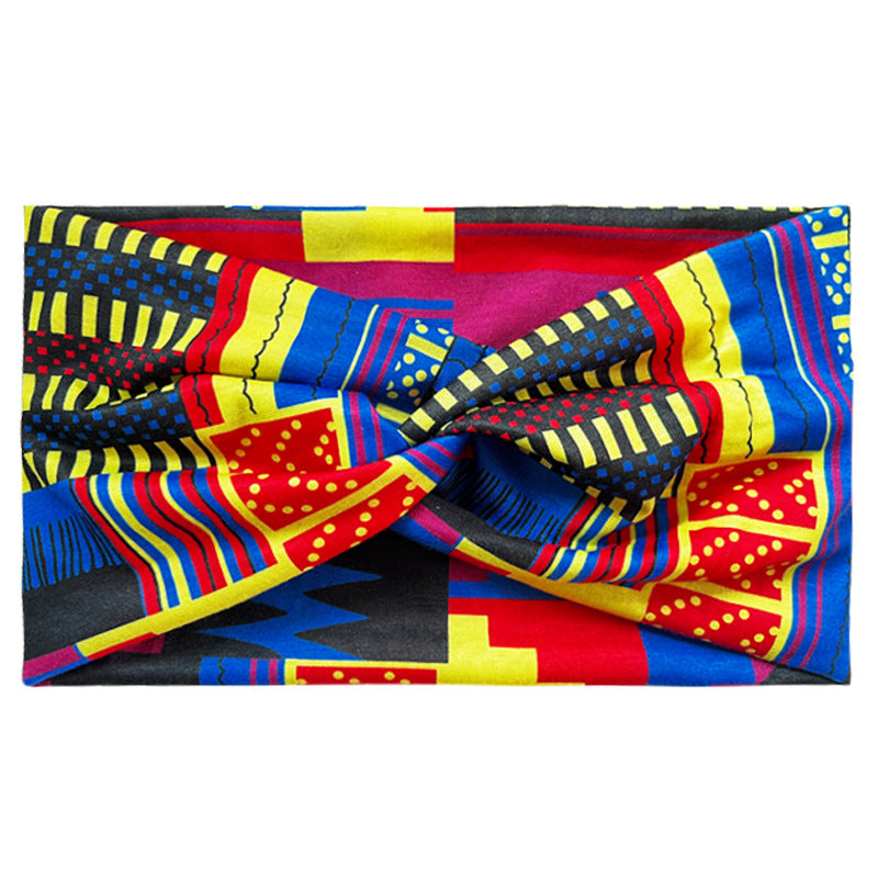 Wholesale Bohemian Yoga Sports Wide Anti sweat Stingy Cotton Headband